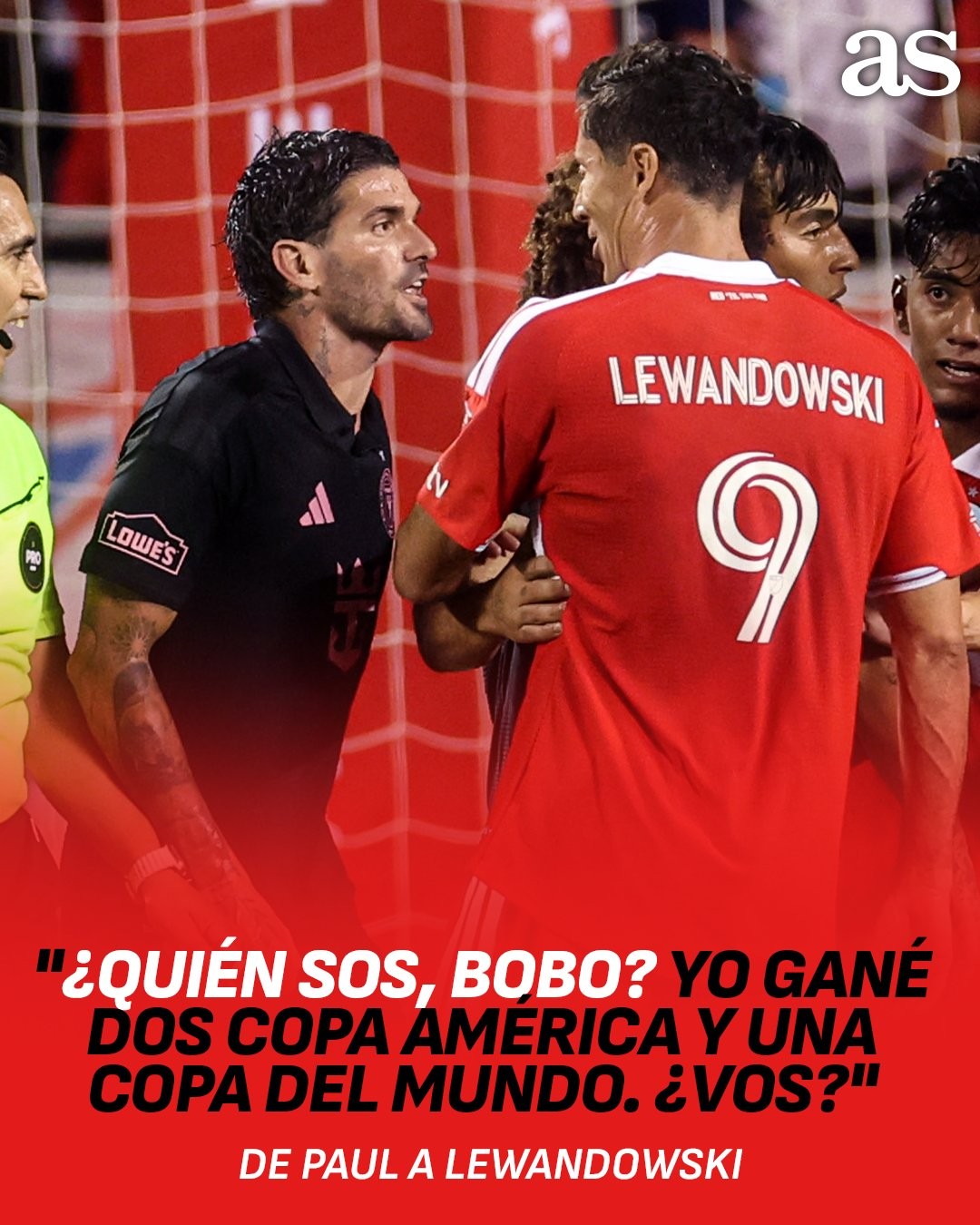 De Paul a Lewandowski: "Ho vinto due Coppe America e un Mondiale, tu?"