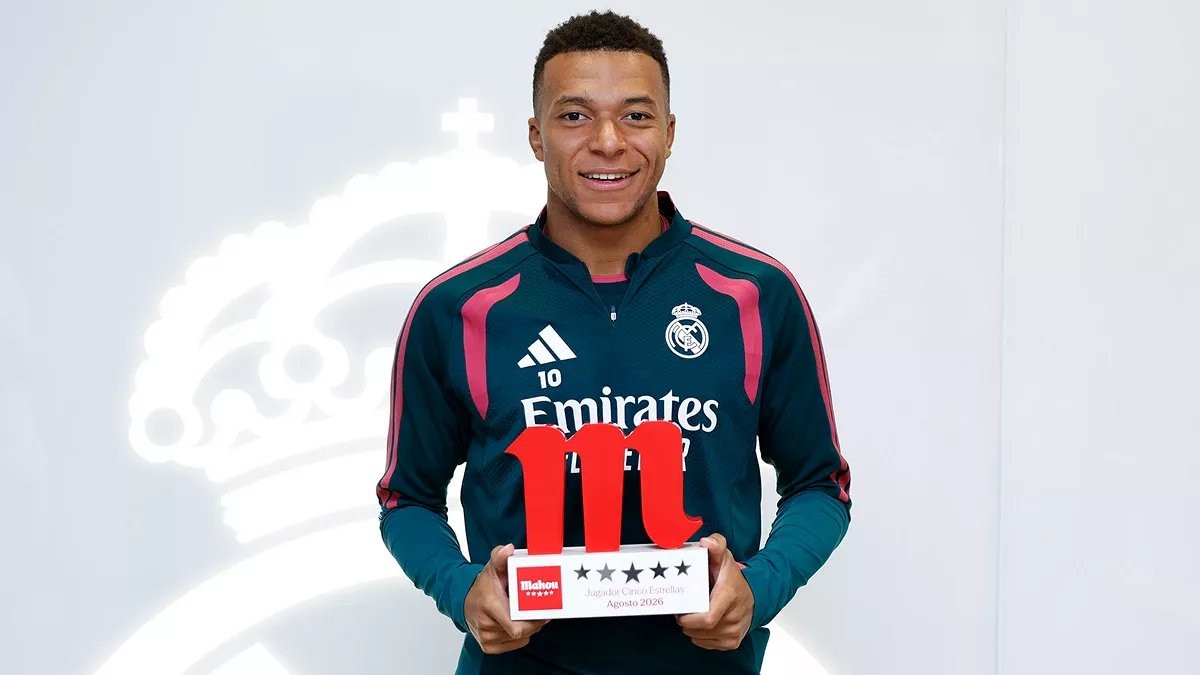 Mbappé nach 3 Spielen und 4 Toren Real Madrids Spieler des Monats August