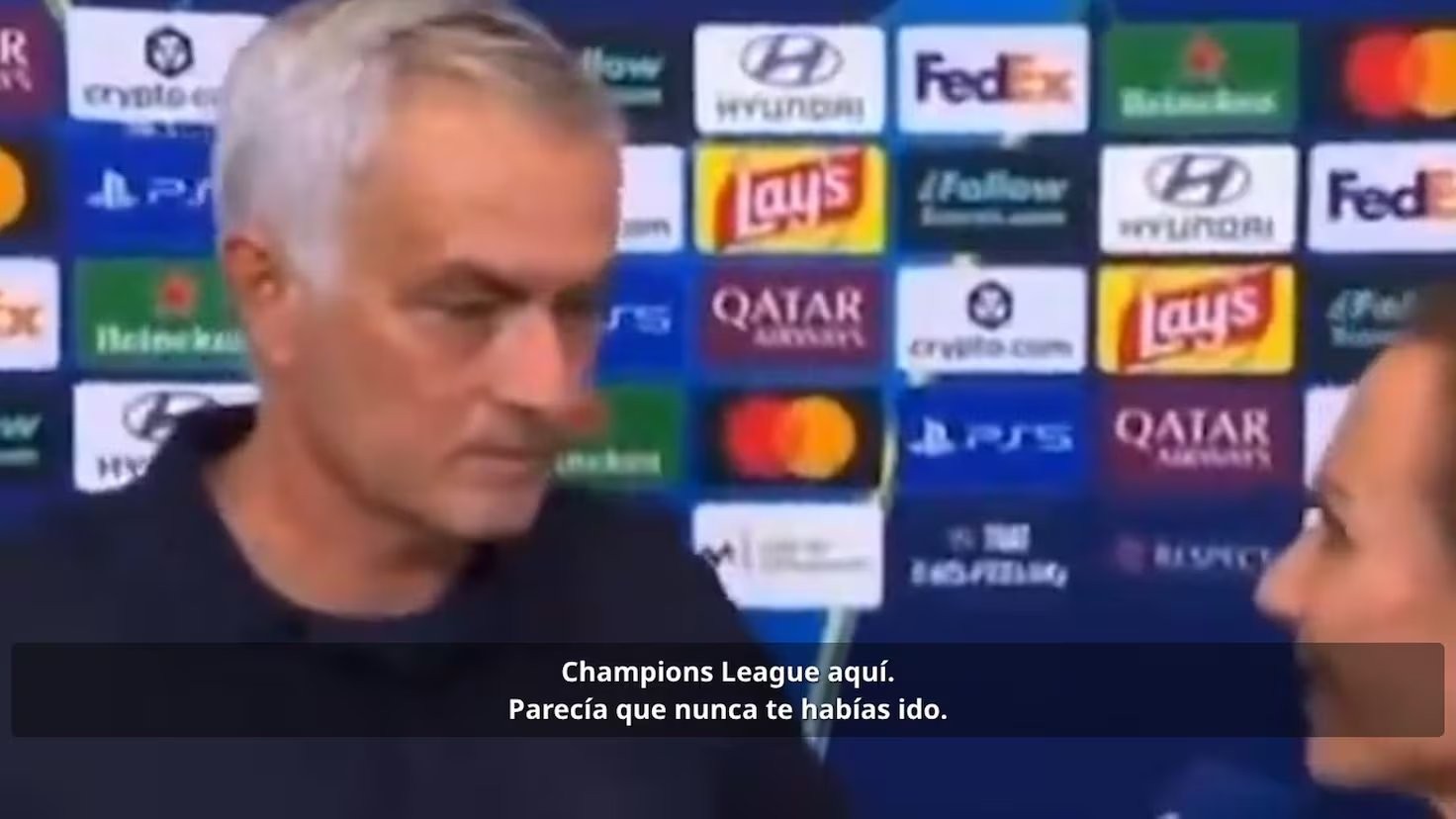 El lapsus en directo de una periodista con Mourinho: el portugués le respondió al instante