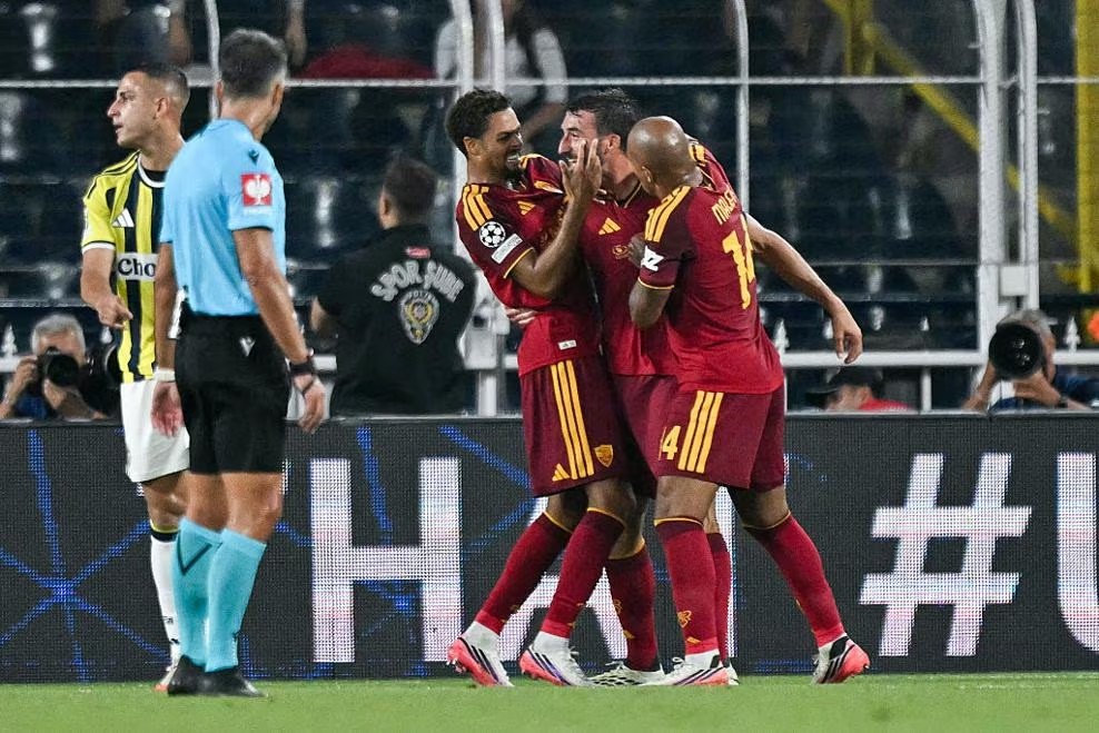 Roma marque en Ligue des champions pour la première fois depuis 2019