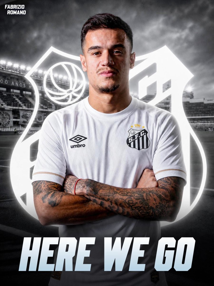 Romano: Coutinho irá para o Santos e reencontrará Neymar