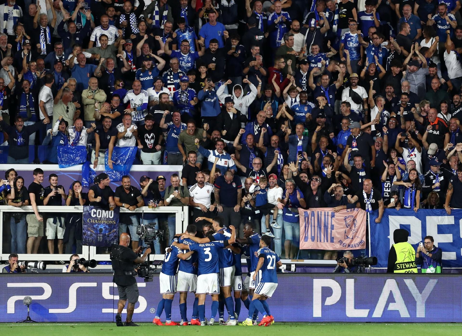 Mauvais départ pour la Serie A en Ligue des champions, seul Côme s'impose