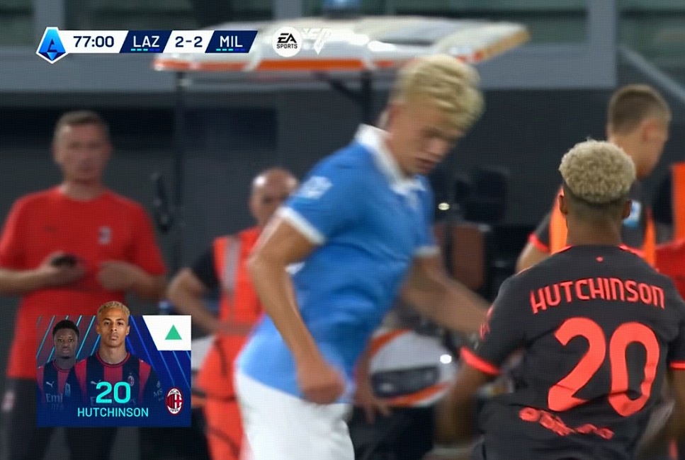 Omari Hutchinson debuta con el Milan ante la Lazio