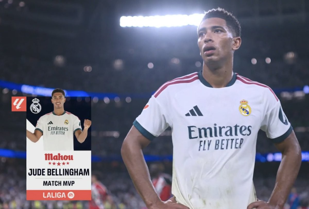 จู๊ด เบลลิงแฮม คว้า MOTM เกม เรอัล มาดริด ชนะ ราโย บาเยกาโน 4-1 เหนือ K. Mbappé