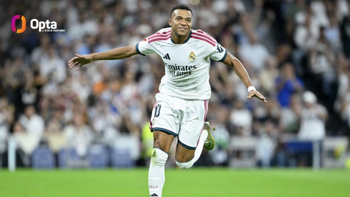 Mbappé es el primer jugador del Real Madrid en marcar 6 goles en las primeras 5 jornadas de La Liga desde Benzema