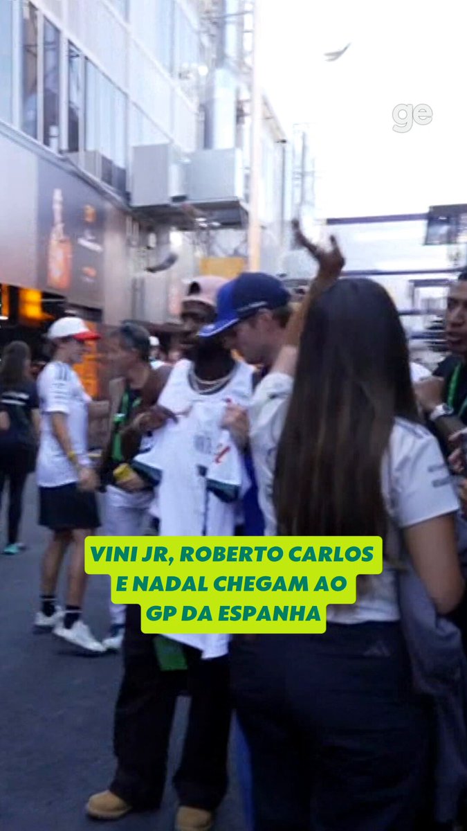 Globo Esporte: Vinicius Jr. and Nadal attend Spanish F1 Grand Prix