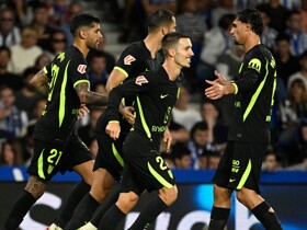 Real Sociedad 0-3 Atletico Madrid: Grimaldo paves the way for late win