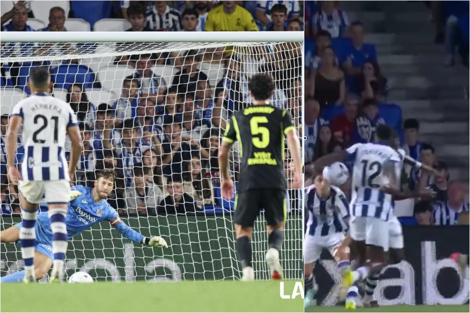 Thủ môn Real Sociedad Remiro: Quả phạt đền vì chạm tay của Ochieng không công bằng