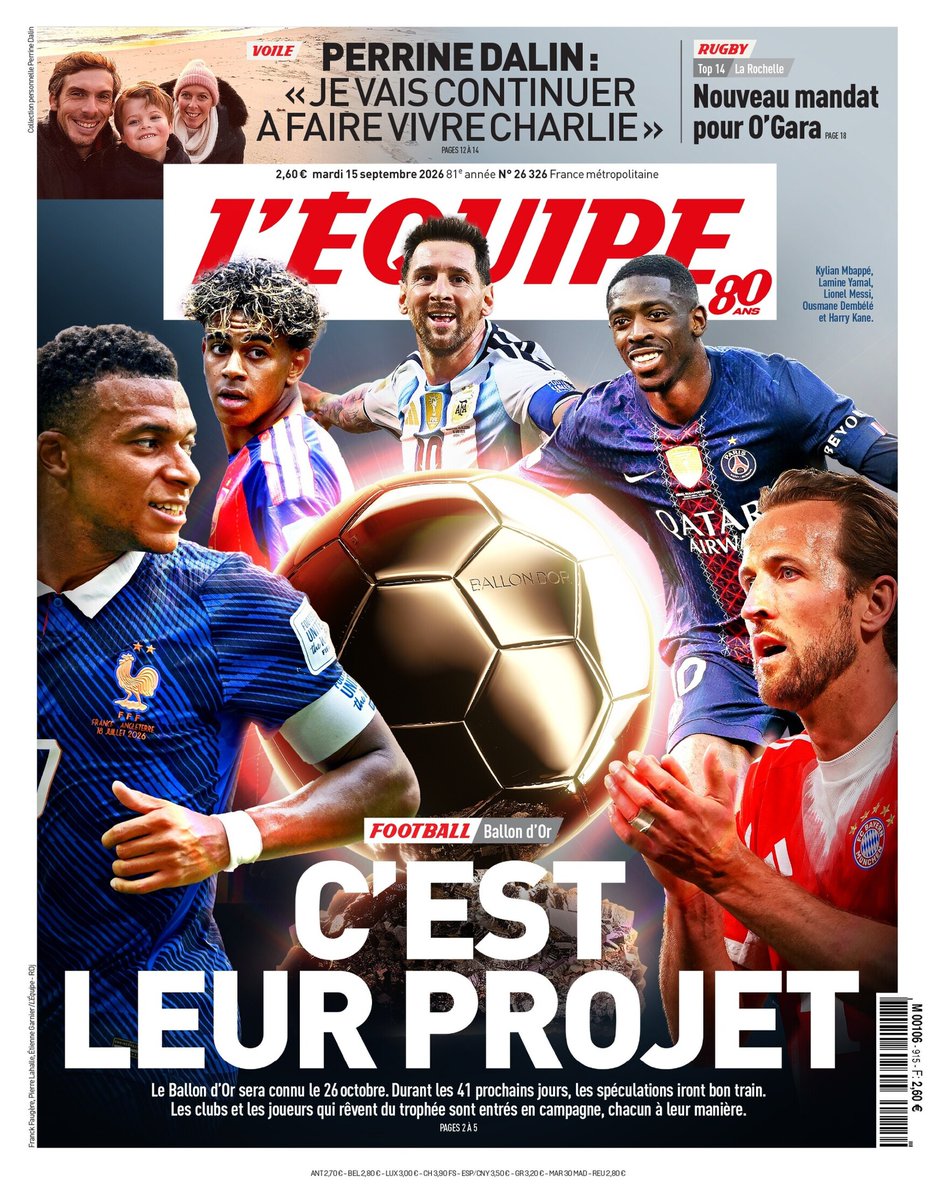 L'Équipe: Fünf Ballon d'Or-Kandidaten machen sich bereit