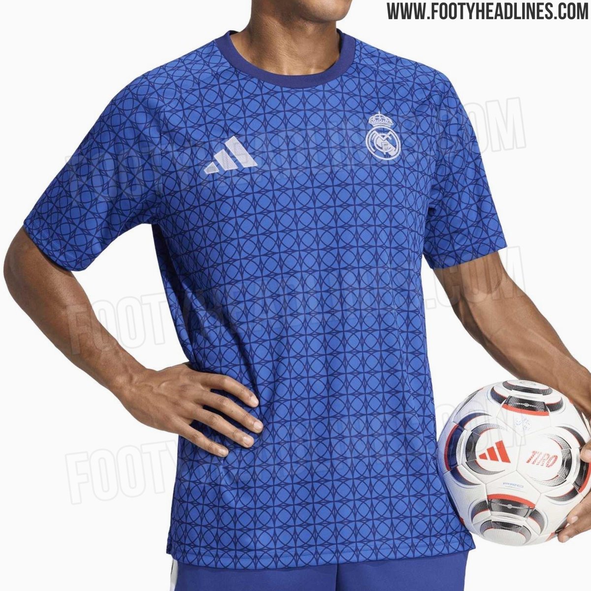 Filtran el diseño de la camiseta prepartido del Real Madrid para el 125 aniversario de la temporada 2026/27