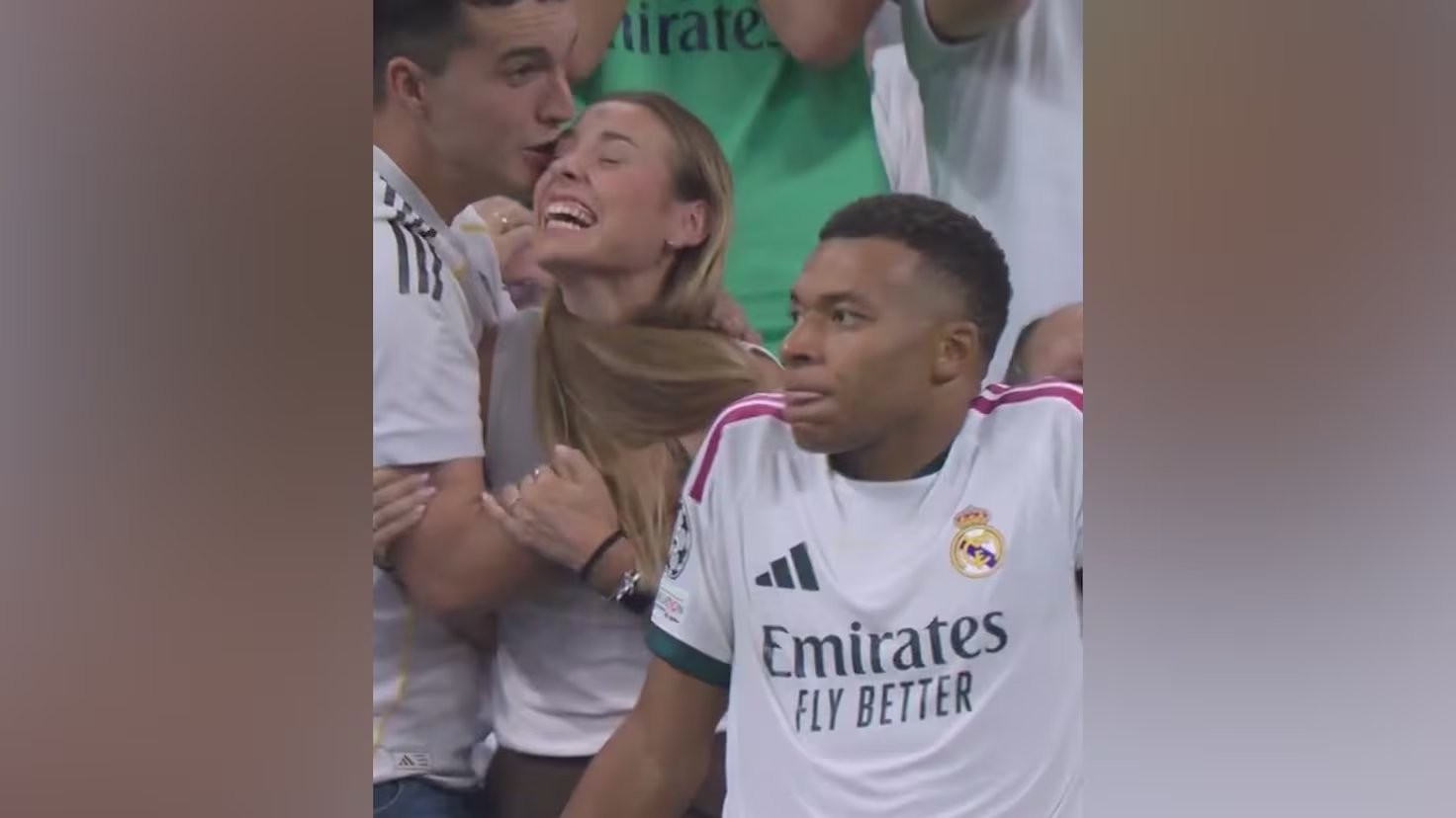 Lo que el novio le hace a su novia madridista antes y después de ver a Mbappé lleva ya 5M de visualizaciones: