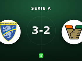 Serie A: Frosinone 3-2 Venezia — five-goal comeback battle