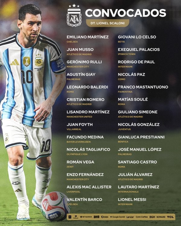 Offiziell: Messi für Argentinien nominiert, Abschiedsspiel am 6. Oktober