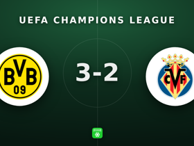 Champions League: Dortmund 3-2 Villarreal — Five-goal thriller on Matchday 1