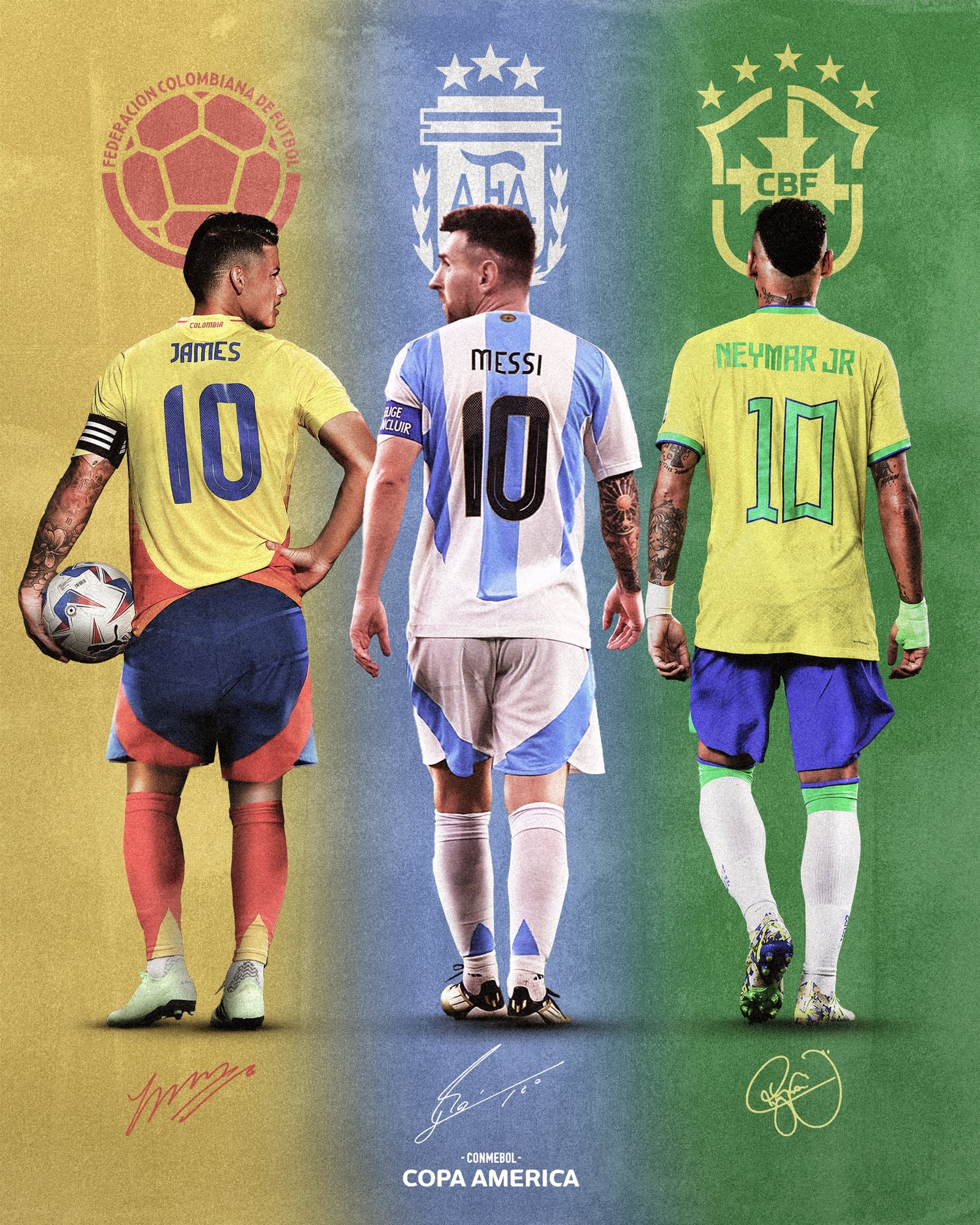 Un'era sudamericana finisce: James, Messi e Neymar si ritirano dalle nazionali nel 2024