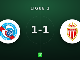 Ligue 1: Strasbourg 1-1 Monaco — Brunner nets with 2 key passes