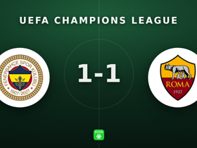 Champions League: Fenerbahçe 1-1 Roma — Greenwood 3 key passes as MOTM