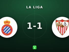 La Liga : Espanyol 1-1 Sevilla — les deux équipes se neutralisent
