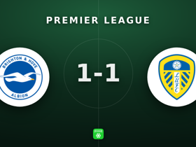 Premier League: Brighton 1-1 Leeds — Vuskovic scores on Matchday 3
