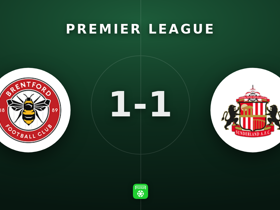 Premier League: Brentford 1-1 Sunderland — Janelt scores & earns MOTM