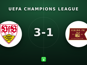 Champions League: Stuttgart 3-1 Viking — Demirovic hat-trick