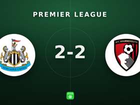 Premier League: Newcastle 2-2 Bournemouth — Tavernier 4 shots on target