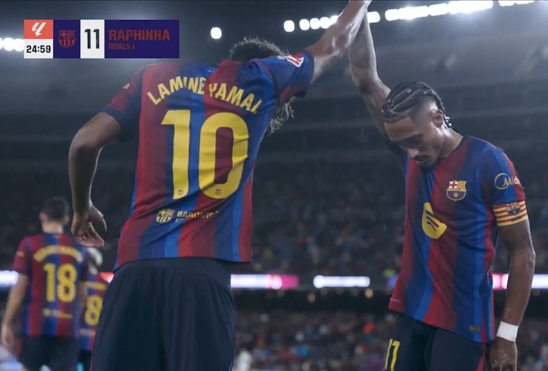 Raphinha, primer jugador de las cinco grandes ligas en participar en 10 goles esta temporada con 7 tantos y 3 asistencias