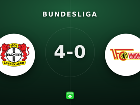 Bundesliga: Leverkusen 4-0 Union Berlin — Four different scorers dominate