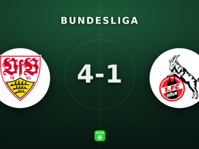 Bundesliga: Stuttgart 4-1 Köln — 4 goals seal dominant home win