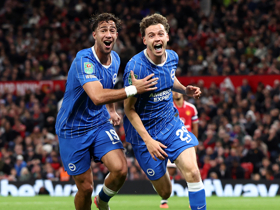 Manchester United 2-3 Brighton: Kostoulas leads remarkable comeback as hosts collapse in EFL Cup