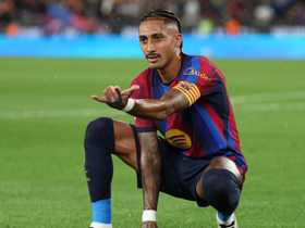 Barcelona 7-2 Racing Santander: Raphinha hat-trick keeps dominant champions perfect