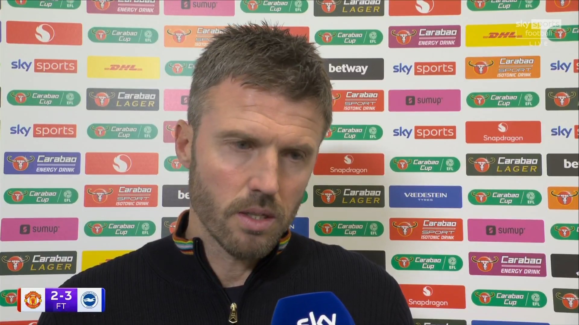 Carrick: Non possiamo accettare questo risultato, la responsabilità è tutta mia
