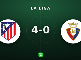 La Liga: Atlético 4-0 Osasuna — Kang-in Lee rated 9.2 with 4 shots on target
