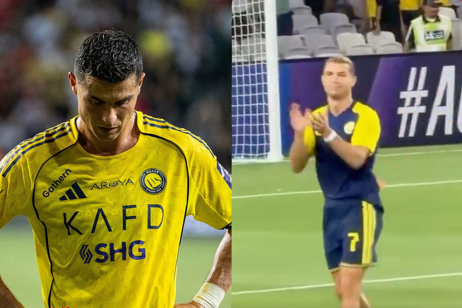 Marca: Cristiano Ronaldo appare infastidito dai tifosi che gli gridano "Messi", mostra confusione e stanchezza