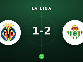 La Liga: Villarreal 1-2 Betis — Álvaro Valles earns MOTM in away win