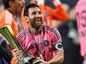 Inter Miami 2-0 Cruz Azul: Messi's 100th goal helps secure Campeones Cup