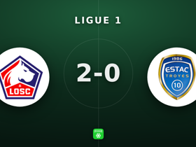 Ligue 1 : Lille 2-0 Troyes — Ethan Mbappé buteur, Santos élu MVP (8.1)