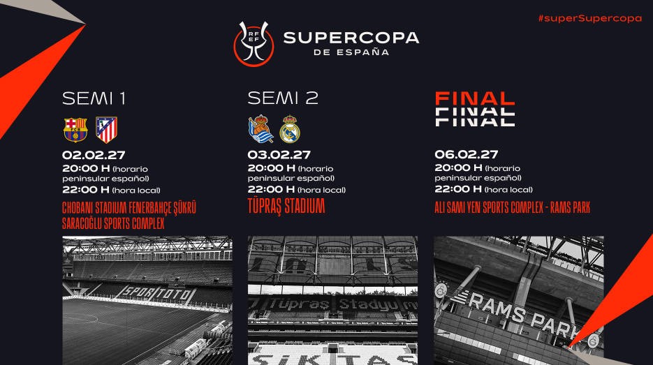 Supercoupe d'Espagne : Barça contre l'Atlético le 2 février à 3h00