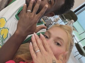 订婚了？维尼修斯女友晒两人无名指戴戒指照片