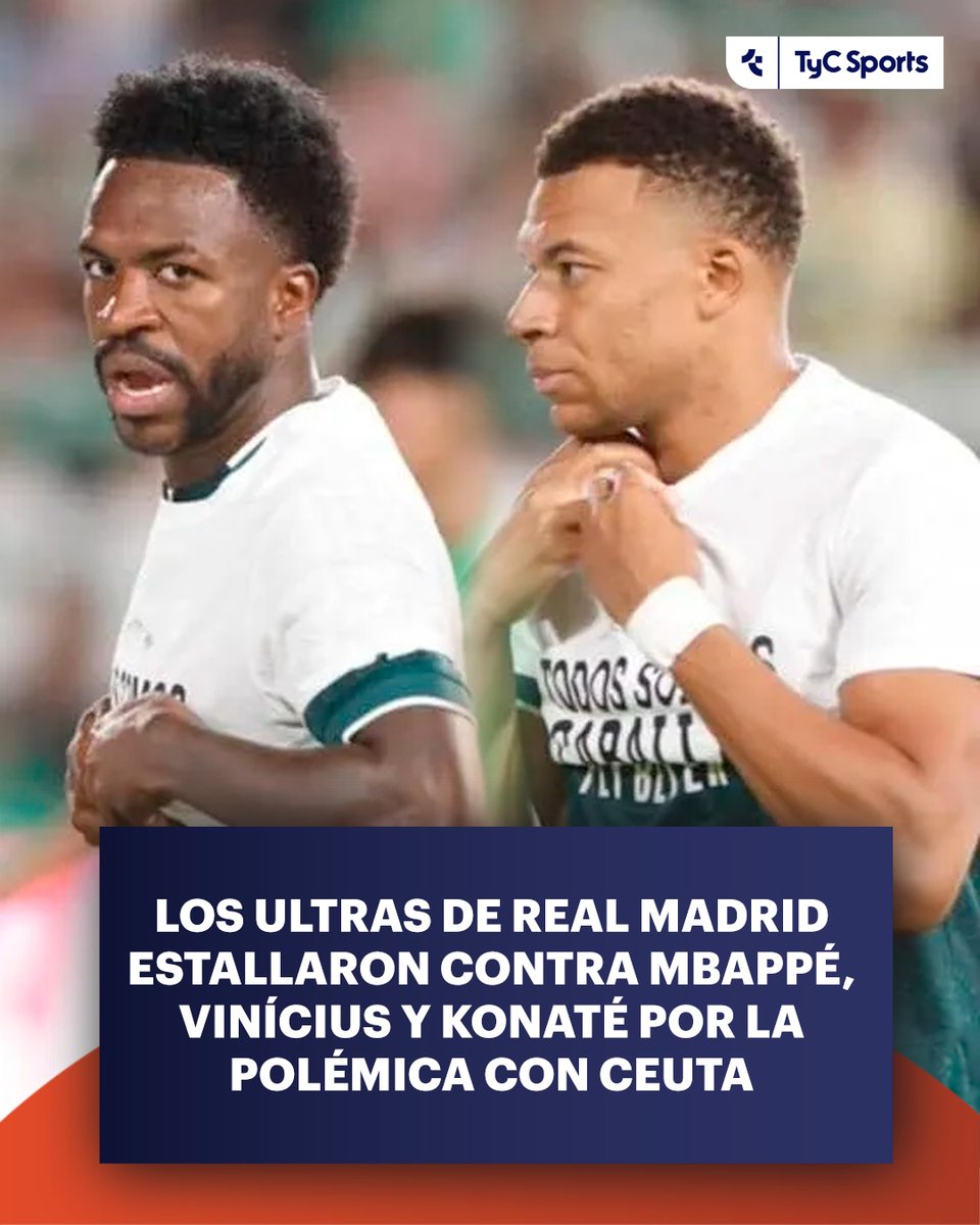 Mbappe và hai cầu thủ khác bị siêu cổ động viên Real Madrid yêu cầu xin lỗi vì che giấu thông điệp ủng hộ Ceuta
