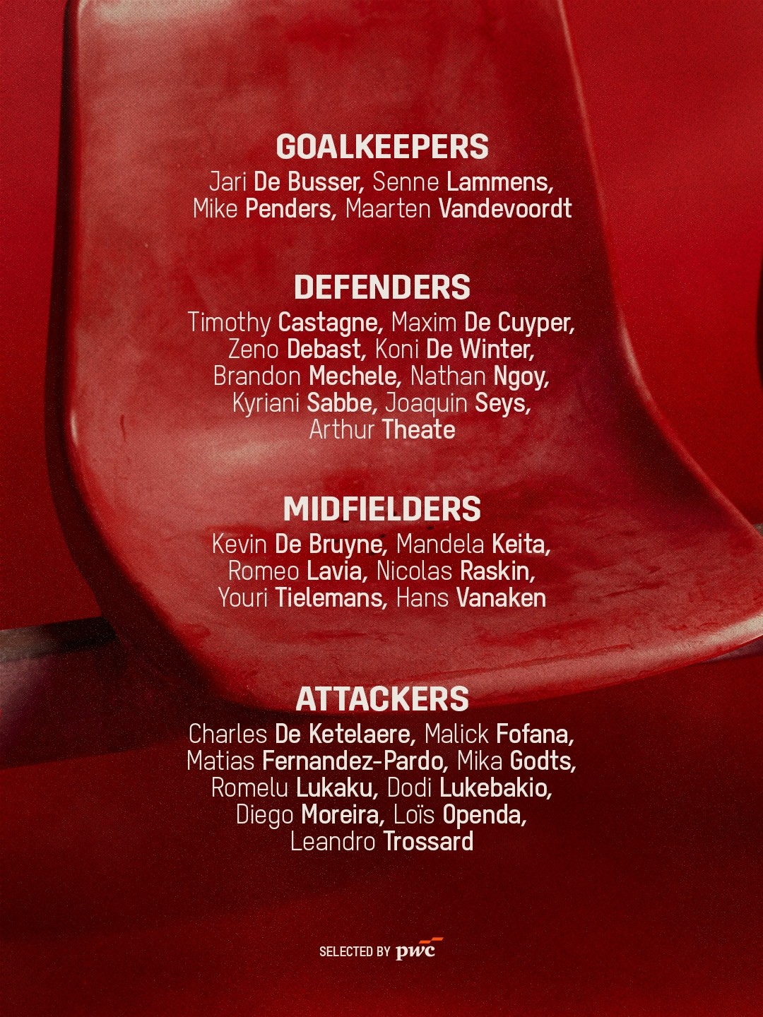 Belgiens Nations-League-Kader: De Bruyne und Lukaku dabei, Courtois und Doku fehlen