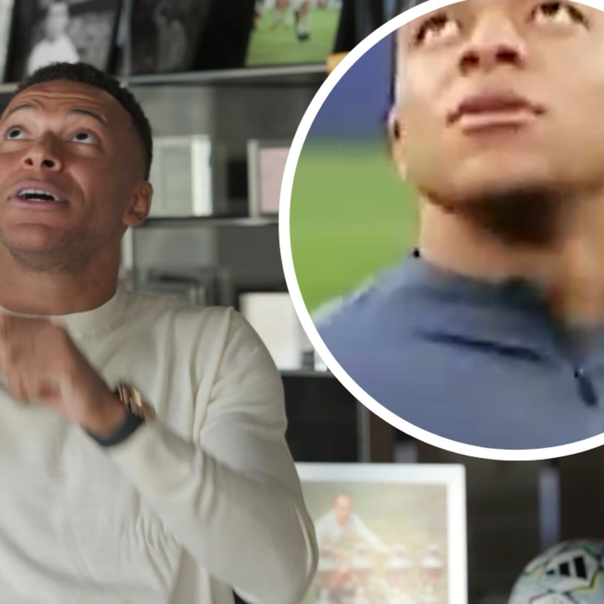 La surrealista razón detrás de las caras de Mbappé cuando conoció el Bernabéu en 2022