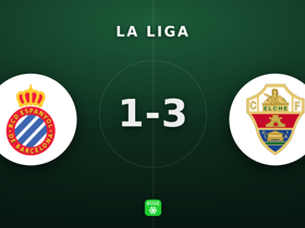 La Liga: Espanyol 1-3 Elche — Fer Niño firma un doblete decisivo