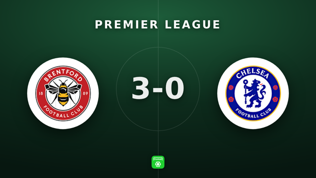 Premier League: Brentford 3-0 Chelsea — Schuster rated 8.8 with 5 long balls