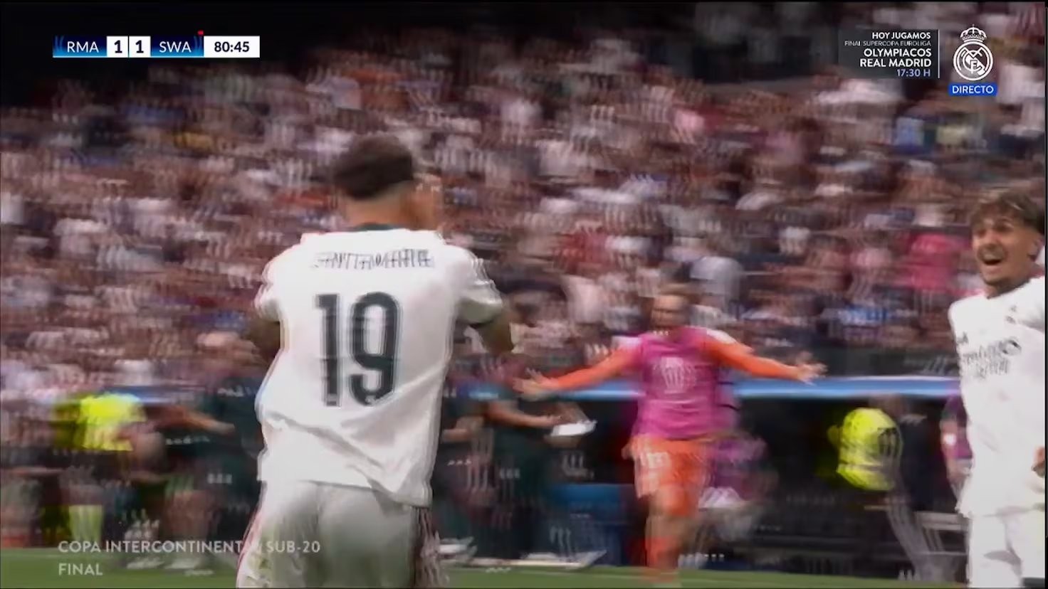 Y las 52.000 personas del Bernabéu estallaron al unísono: el golazo que le da al juvenil del Madrid su primera
