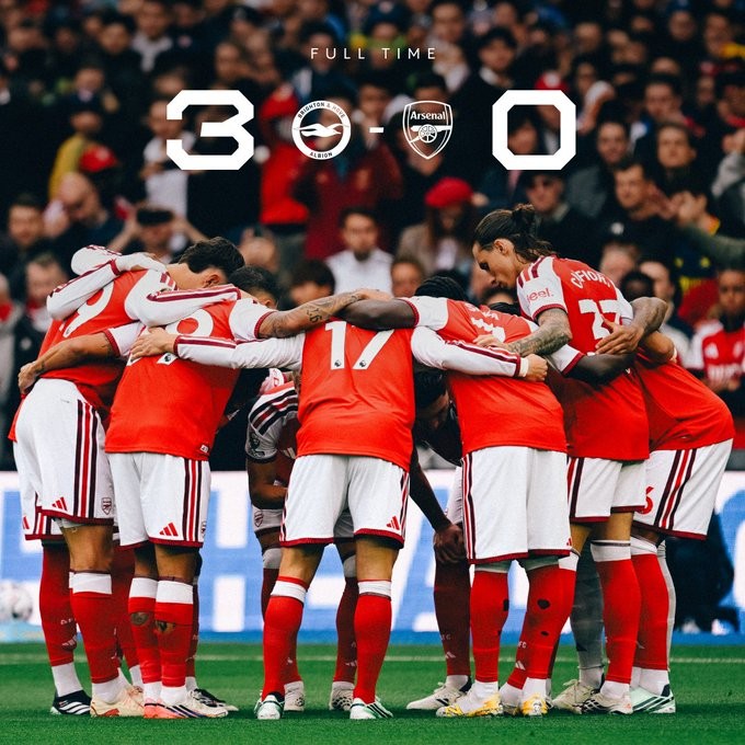Arsenal interrompe la serie di 6 gare senza sconfitte: prima sconfitta al Brighton dal giugno 2020