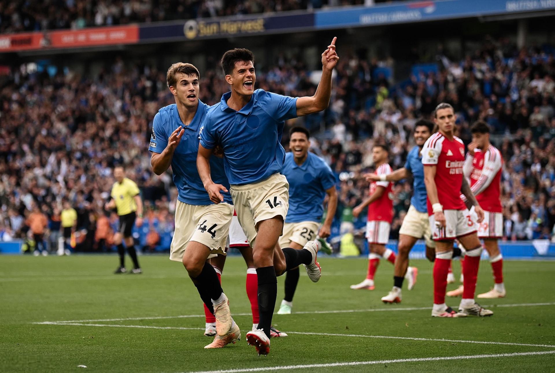 Brighton n'a perdu qu'un seul de ses 8 matchs cette saison, contre Chelsea, après avoir battu Aston Villa, Manchester United et Arsenal