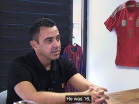 哈维：梅西是天才更是楷模，他是当时我们队中的王牌