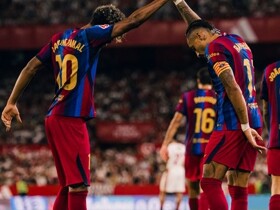 Sevilla 1-3 Barcelona: Raphinha HAT-TRICK inspires visitors a comeback win, Yamal 2 assists