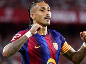 Sevilla 1-3 Barcelona: Another Raphinha hat-trick extends perfect start to title defence
